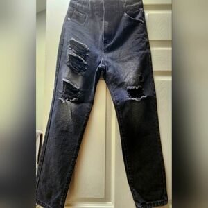 Distressed Black Jeans Boys 12